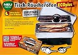 Behr Tischräucherofen Eco Plus | Edelstahl, Spiritus, für bis zu 6 Forellen, verschiedene Räucherlaugen auswählbar
