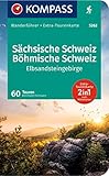 KOMPASS Wanderführer Sächsische Schweiz, Böhmische Schweiz, Elbsandsteingebirge, 60 Touren mit Extra-Tourenkarte: GPS-Daten zum Download