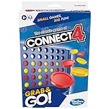 Hasbro Gaming Connect 4 Reise-Brettspiel, Reisespiele für Kinder, Sommerspielzeug für Kinder, 2 Spieler, tragbarer Strategie-Spaß, Greifen und Go, ab 6 Jahren