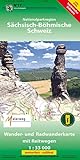 Nationalparkregion Sächsisch-Böhmische Schweiz: Wander- und Radwanderkarte. 1:33000, wetterfest, reißfest