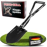 Klappspaten Fritz-Cell Bundeswehr Feldspaten Stil CC2 mit Hacke und Tasche für Camping und Survival