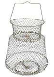Fischkorb aus Metall. Fischkorb aus Drahtmetall. Faltbarer Angelkäfig. Krabbenfischkorb (30cm)