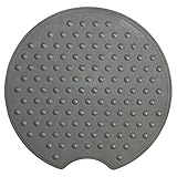 Sealskin Rotondo Sicherheitseinlage für Dusche und Badewanne, Farbe: Anthrazit, Material: Gummi, Durchmesser: 55 cm