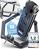 BÜCHEL Sekura Faltschloss Fahrrad | Sicherer Diebstahlschutz | Gehärteter Stahl | 85 cm Länge | Inkl. Halterung | Fahrradschloss für Bike, E-Bike & Motorrad