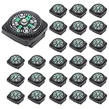 25pcs Button Kompass Mini-Kompass, Taschen Kompass Set, Button Kompass für Outdoor Camping Wandern