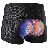 Ulhnei Fahrradhose Herren Radunterhose 5D Gepolstert Radhose Kurz Radlerhose Atmungsaktive schnelltrocknende stoßfeste Fahrrad Unterhosen Fahrradunterhose
