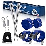 EFEALL Sturmband Markise Set für Thule Omnistor wohnmobilausstattung, Sturmband für Vorzelt,Vorzelt Wohnwagen hold down Side Strap kit mit Sturmleine,Wohnmobil Zubehör mit Camping Sturmbänder - Blau