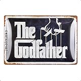 Nostalgic-Art Retro Blechschild, 20 x 30 cm, Godfather – Logo – Geschenk-Idee für Film-Fans, Original Lizenzprodukt (OLP), aus Metall, Vintage Design, Blechschilder Sprüche