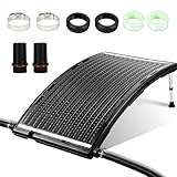 Vigevee Sonnenkollektor Poolheizung, 113x69x35cm Solarheizung Maximaler Durchfluss 10000 L/h, Pool Heizungen Solaranlage für Warmwasser, Gartendusche, Pool