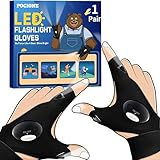 POCIONE Kleine Geschenke für Männer Weihnachten - Männergeschenke Led Handschuhe mit Licht Angelzubehör Camping Gadgets Angler Geschenk Mann Geburtstagsgeschenk, Männer Adventskalender