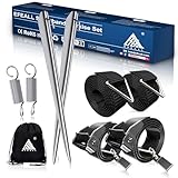 EFEALL Sturmband Markise Set für Thule Omnistor Wohnmobilausstattung, Sturmband für Vorzelt, Vorzelt Wohnwagen Hold Down Side Strap kit mit Sturmleine, Wohnmobil Zubehör mit Camping Sturmbänder