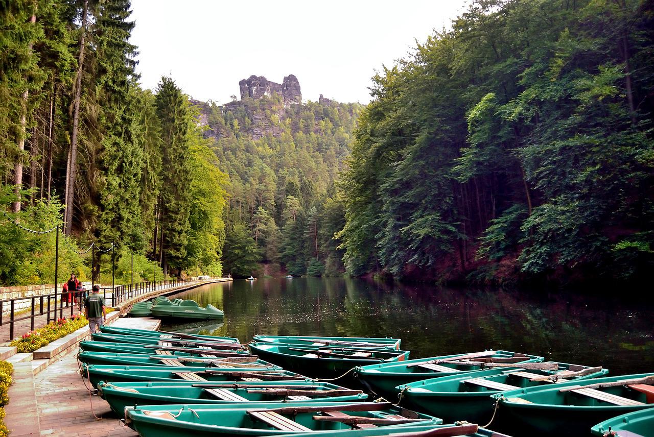 Der Amselsee in Kurort Rathen.