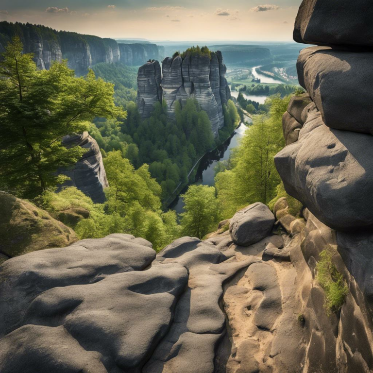 Wandern in der Sächsischen Schweiz – Basaltbruch und Wanderwege