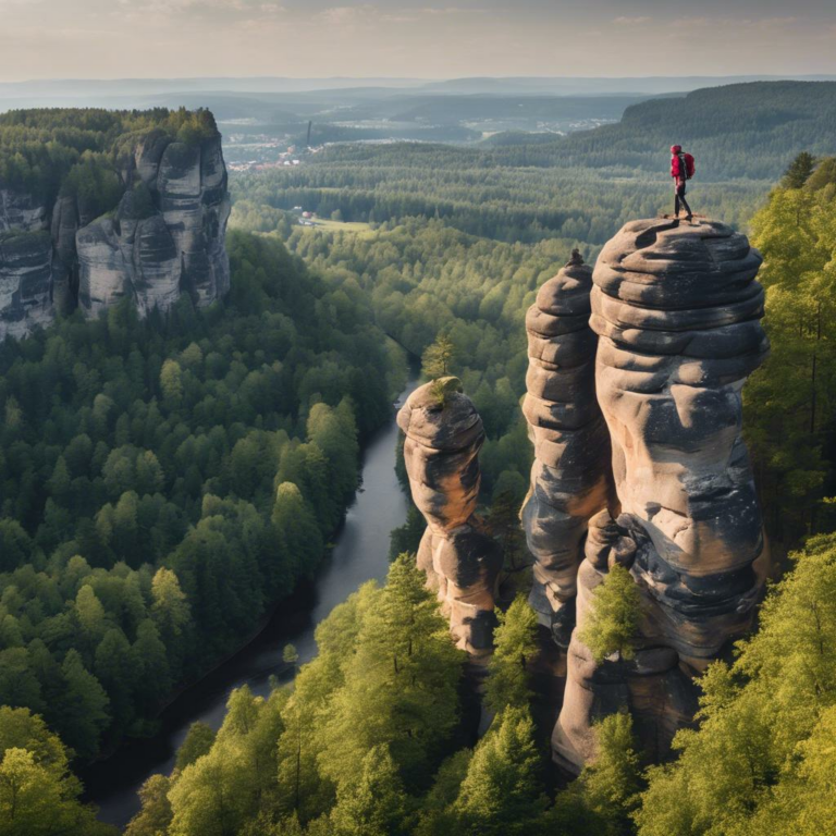 Wandern in der Sächsischen Schweiz: ehemaliges Schloss Sebnitztal