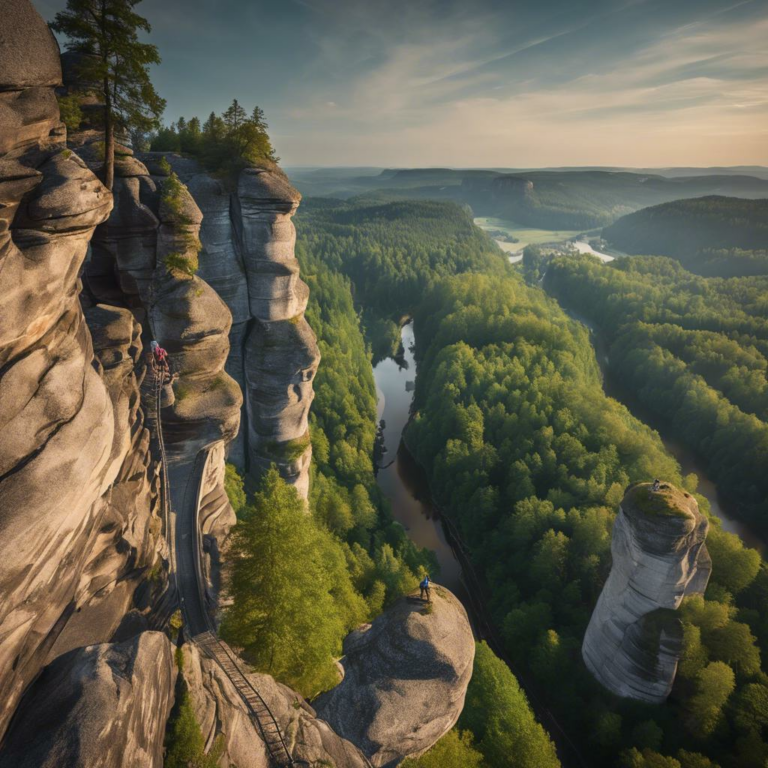 Wandern in der Sächsischen Schweiz: Boofe auf dem unteren Band westlich der Rotkehlchenstiege