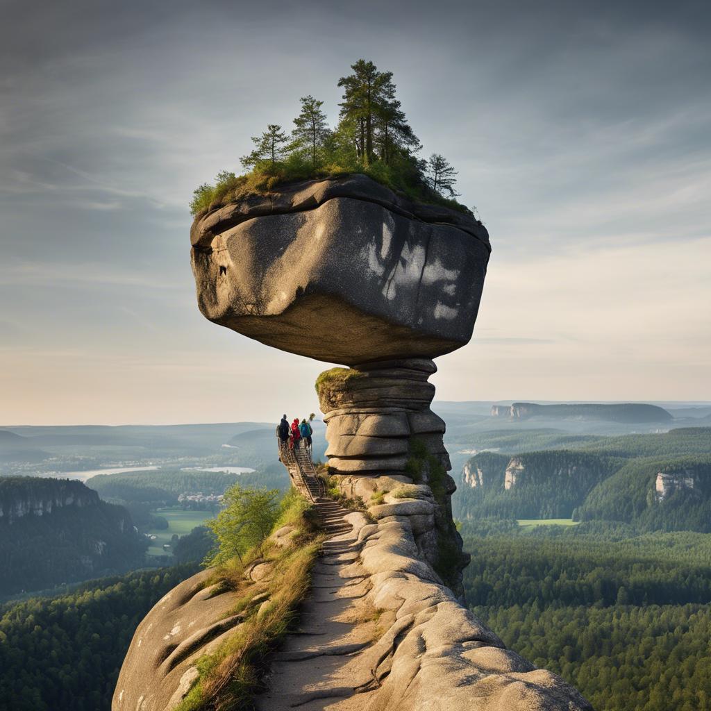 Hřensko Herrnskretschen  Wandern in der Sächsischen Schweiz