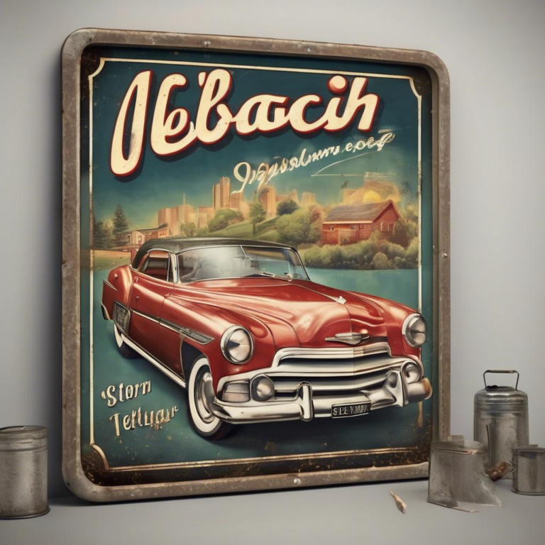 Blechschilder Nostalgie: Warum die alten Schilder dein Zuhause zum Strahlen bringen!