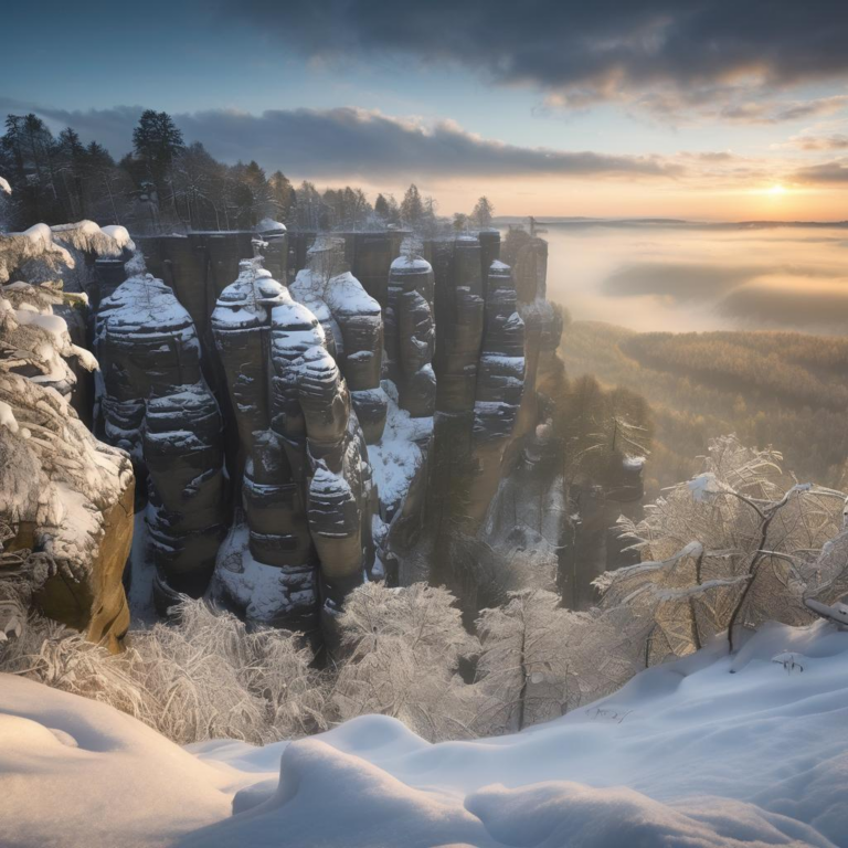Entdecke die Sächsische Schweiz mit Gamaschen Schnee im Gepäck!