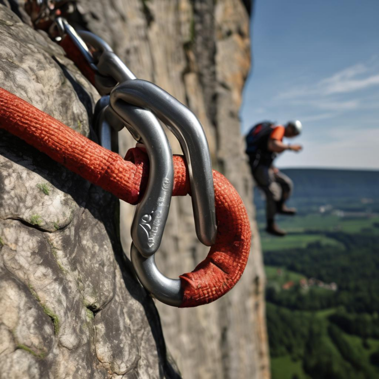 Kletterabenteuer in der Sächsischen Schweiz: Karabiner mit Schnapper