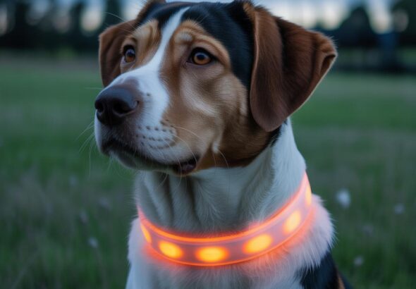 Sichere Nachtspaziergänge: Top 7 Leuchthalsbänder & Lichter für Hunde