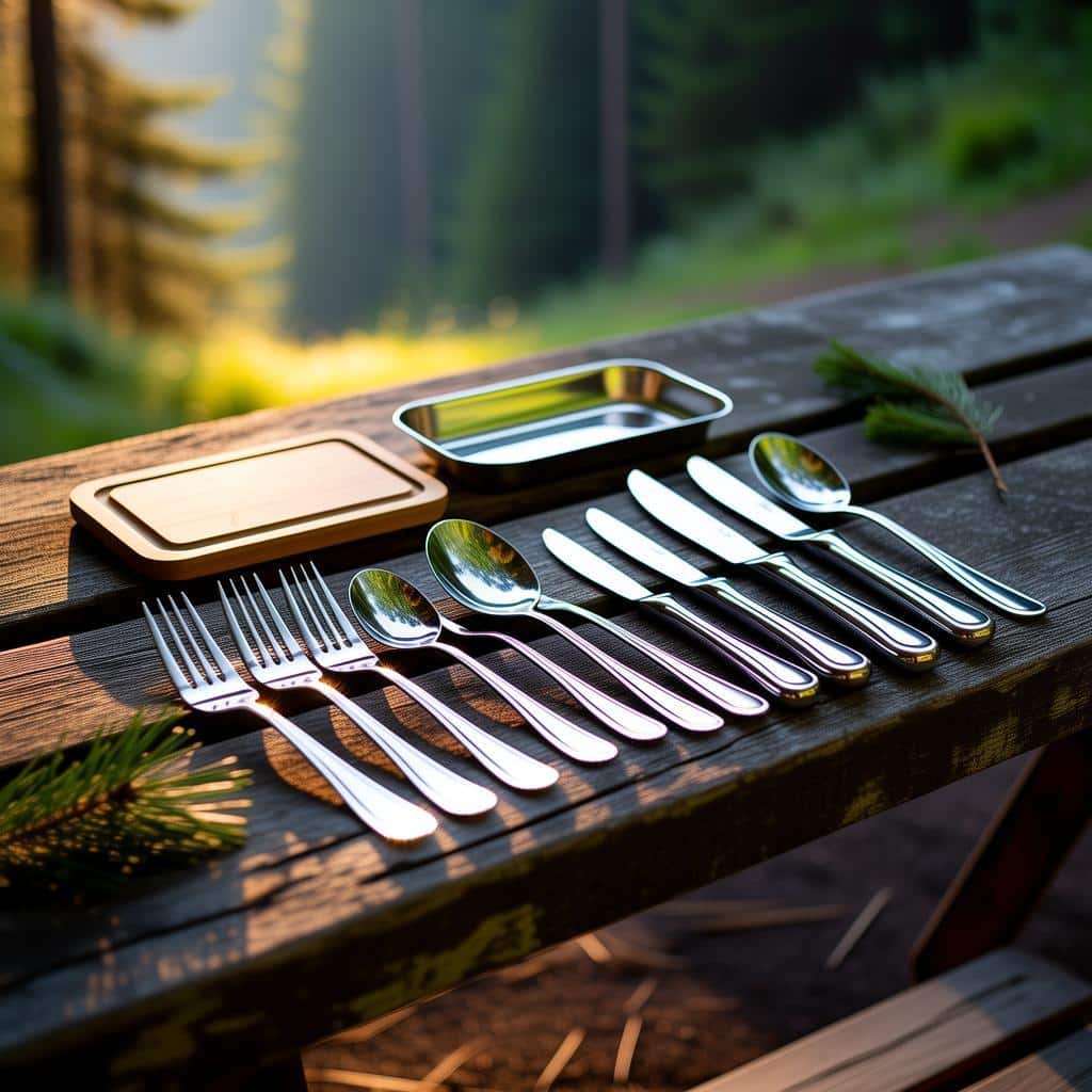 Die besten Camping-Bestecksets für Abenteuer in der Natur